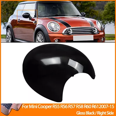 Right Side Door Wing Rear View Mirror Cover Cap For Mini R55 R56 R57 R58 R59 R61 • $26.40