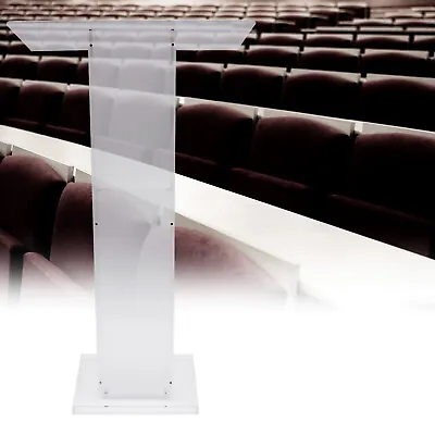 Acrylic Clear Conference Pulpit Podium Church Lectern Speech Podium School Stand • $139.65