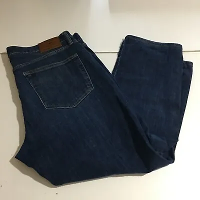 Lucky Brand 121 Slim Mens Jeans Size 36x32 (36x26) Cuffed Distressed • $18.95
