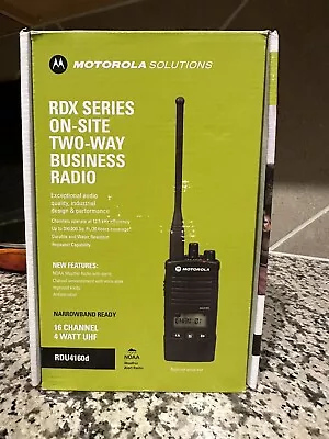 Motorola RDX Business Series RDU4160D 16-Channel Two-Way UHF Radio With Display • $300