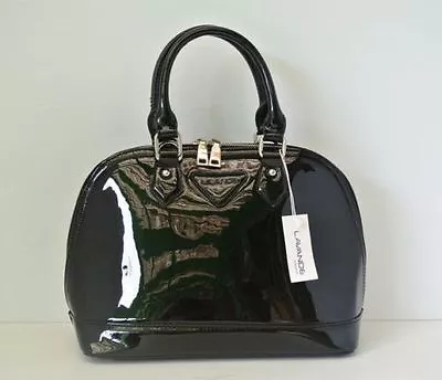 Fashion Women Handbag Satchel Shoulder Hobo Tote PATENT Bag Shell Shape BLACK • $30.76