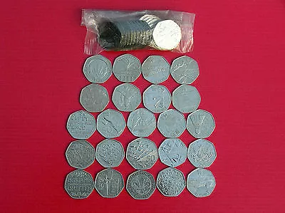 Wide Selection Of Circulated 50p (fifty Pence) Coins- Great British Coin Hunt • £2