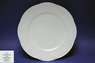 £25 • Buy VILLEROY BOCH Arco White Weiss 30cm Dinner Plate - 1012682600 - NEW