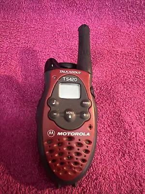 Single Motorola Talkabout T5420 2 Way Radio Walkie Talkie Belt Clips • $14.10