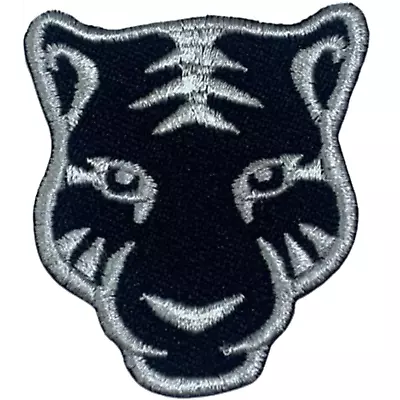 Black Panther Face Embroidery Patch Iron On Sew On Badge Animal Applique Clothes • £2.37