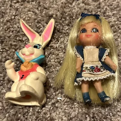 1967 Little Kiddle Alice In Wonderland By Mattel; Doll And Rabbit;  Ships Daily • $105.55