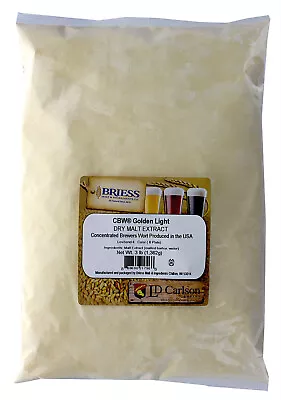 Briess Light Dry Malt Extract 3lbs For Home Brew Beer Making • $17.94