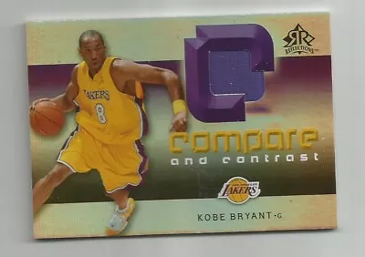 Kobe Bryant  Michael Jordan Gw Jersey Card! Compare And Contrast! Kobe's 8/100! • $1699.99