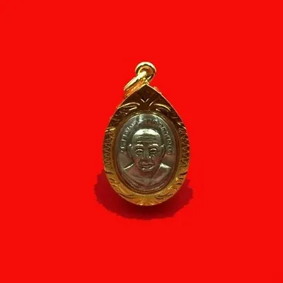 Phra LP Tuad LP Tim Coin Gold Micron Case Pendant Talisman Thai Buddha Amulet • $26