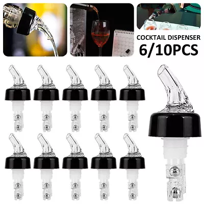 6/10Pcs Automatic Measured Bottle Pourer 30ML Plastic Whisky  Wine Pourer  • $14.19