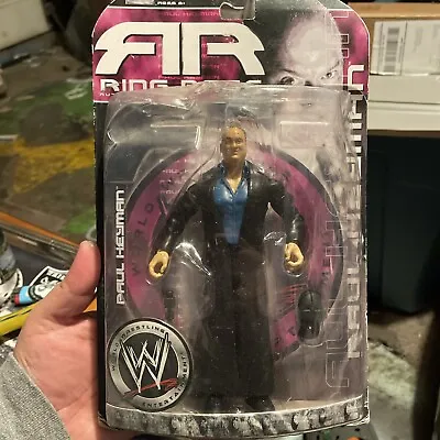 WWE Jakks Wrestling Figure MOC WWF ECW Ring Rage RA Ruthless PAUL HEYMAN Hat Mic • $20