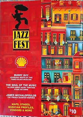 2023 New Orleans Jazz Fest Offical Program French Quarter Michalopoulos  • $12.99