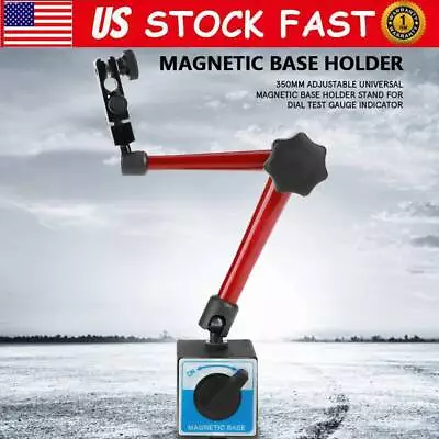 350mm Universal Magnetic Base Stand For Dial Test Indicator Flexible Holder US • $25.64