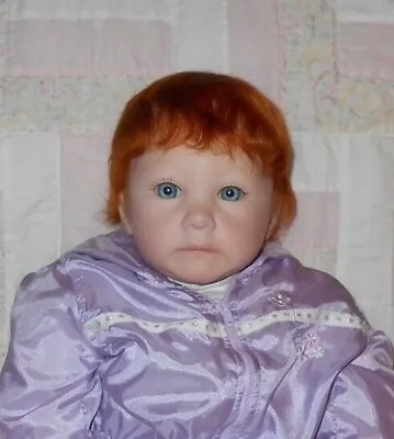 Kemper Cassidy MOHAIR Doll Wig SZ 14/15 CARROT RED Baby/Toddler Partial Cap NWT • $29.99