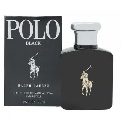 RALPH LAUREN POLO BLACK Eau De Toilette 75ml EDT Spray - Brand New • £45.93