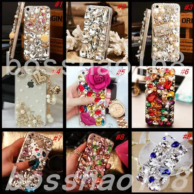 Glitter Luxury Crystal Bling Sparkly Diamonds Soft Clear Women Phone Case Covers • £17.58