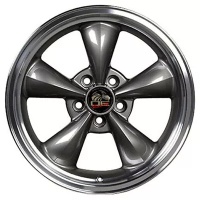 17  Anthracite W/Machined Lip Wheel [17x8] Fit For Mustang - Bullitt Style Rim  • $177.17