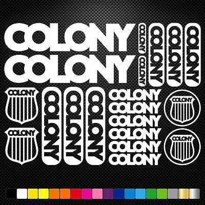 FITS Colony BMX Vinyl Stickers Sheet Bike Frame Cycles Bicycle Mtb Road • $15.42