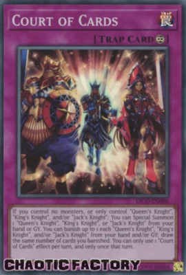 $1 • Buy YUGIOH KICO-EN008 Court Of Cards Super Rare 1st Edition NM