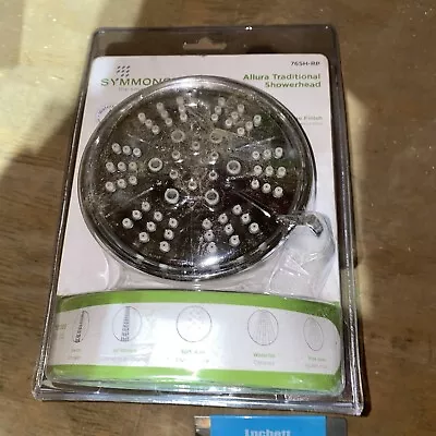 Symmons Shower Head 76SH-RP Allura 1.75 GPM Multi Function Chrome D2 • $15.99