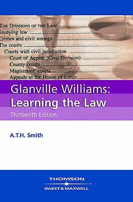 Williams: Learning The Law By ATH Smith (Paperback 2006) • £3.99