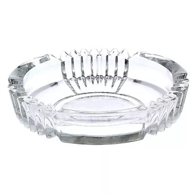 Clear Round Glass Ashtray Smoking Ash Tray Cigarette Home Pub Garden Outdoor LRG • £8.99