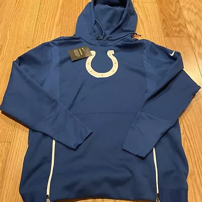 Nike NFL Indianapolis Colts Therma Hoodie Jacket Training M BNWT MSRP 944191 • $149.99