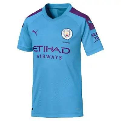 Puma Manchester City Mf Home Replica Jersey Youth Boys Size XL   755588-01 • $14.99