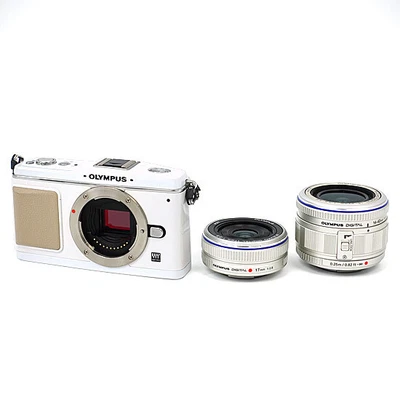 £343.59 • Buy Olympus Micro Slr E-P1 White Twin Lens Kit
