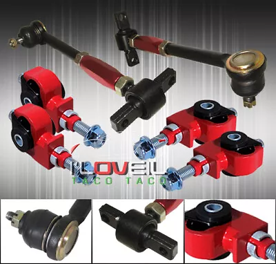 For 90-97 Accord Front Rear Camber Kit Adjustable Suspension JDM Links Control • $68.99