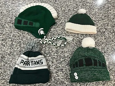 Michigan State Spartans Winter Knit Hats Lot Of 4 Boys Girls Baby • $22.95