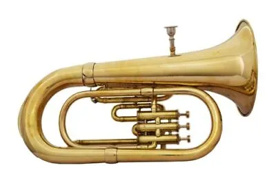 BRAND NEW BRASS FINISH! Bb FLAT 3 VALVE EUPHONIUM WITH FREE HARD CASE+MOUTHPIECE • $456