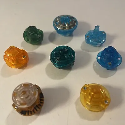 Beyblade Tips Parts  Clear Assorted Color Shape Size Uses 8 Pc. Performance Tips • $11.88