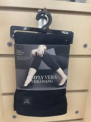 New With Tags Simply Vera Vera Wang Luxe Cotton Capri Leggings-1X • $7.99
