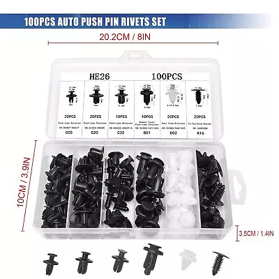 Kit Bumper Parts Car Body Rivet Trim Molding Retainer Assortments Clip Push Pin- • $16.84