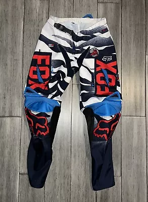 Fox Motocross 180 Vicious Pants Size 28 (12-14)  With 2 Added Suzuki Patches • $48