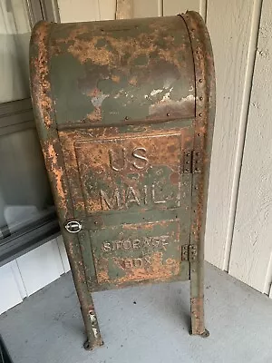 Rare Vintage Us Mail Relay/ Storage Box 1930 Van Dorn Ironworks • $2200