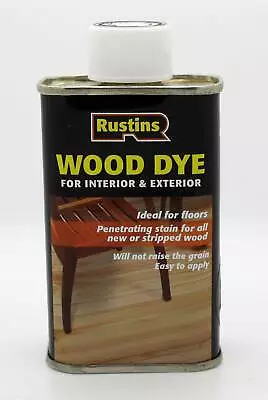 Rustins Wood Dye/Stain/Colour/Finish/Interior & Exterior/ 125 Ml Brown Mahogany • £7.49