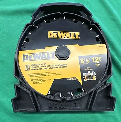 DEWALT 8'' 12-Tooth Carbide Dado Miter/Table Saw Blades - Pack Of 15 (DW812DADO) • $58.99