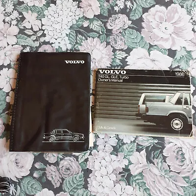 1986 Volvo 740 GL GLE Turbo Owner's Manual - U.S.A. & Canada - With Cover • $9.95