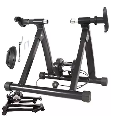 Bike Trainer Steel Bicycle Trainer With Magnetic Flywheel Cycling Trainer Stand • $91.82