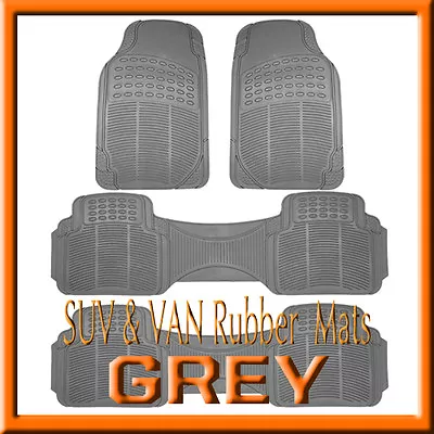 Mazda 5  All Weather Semi Custom  Gray   Rubber Floor Mats / 4  Pcs • $500