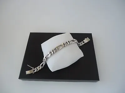 Vintage Mexico Sterling Silver Cuban Link Chain Bracelet 56.6 Grams • $185