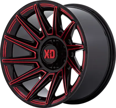 20  Black Red Rims Wheels XD Series Specter Lifted Ford Bronco 6 Lug 20x10  -18 • $1712