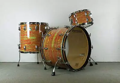 Vintage Ludwig Citrus Mod 14x22 8x12 And 16x16 Drum Set • $1341.99