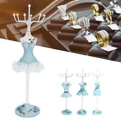 Lady Figure Necklace Stand Jewelry Organizer Display Stand Rotating Detachab FST • £10.52