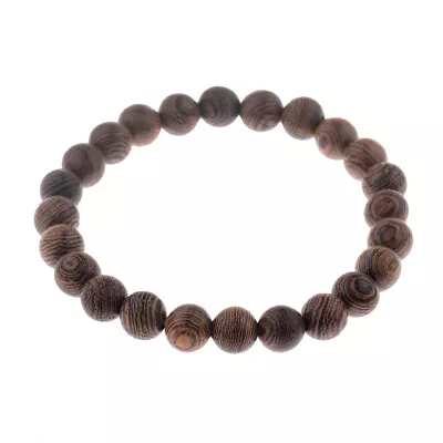 Wholesale 8MM Natural Stone Bead Reiki Healing Beaded Bracelet Men's Stackable • $5.99