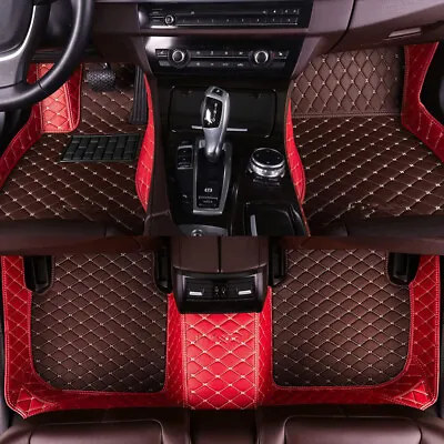 For Volkswagen Luxury Waterproof Front & Rear Custom Car Floor Mats Carpet Liner • $38.16