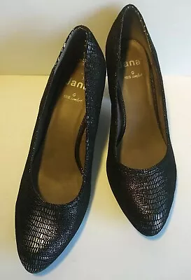 Jana Size 5.5  Bronze Sheen Faux Suede Court Shoes    B10403242475 • £26.99