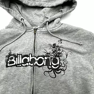 BILLABONG | Men's Large Gray Full Zip Hoodie Sweatshirt Logo Long Sleeve Pockets • $25